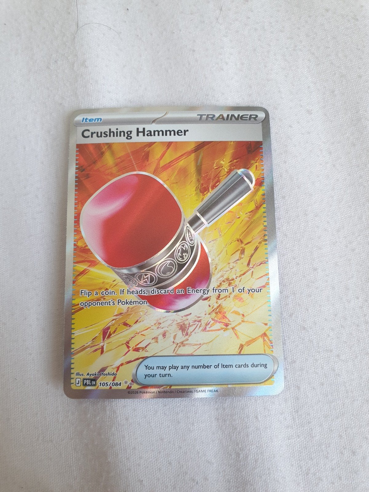 Crushing Hammer 105/084, Ophalen of Verzenden, Nieuw, Losse kaart, Foil