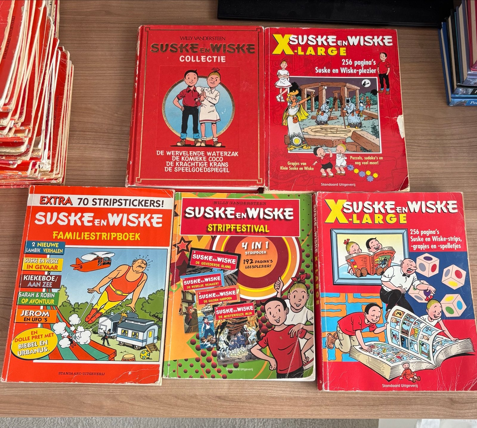 Grote collectie Suske en Wiske stripboeken, Meerdere stripboeken, Ophalen of Verzenden, Gelezen