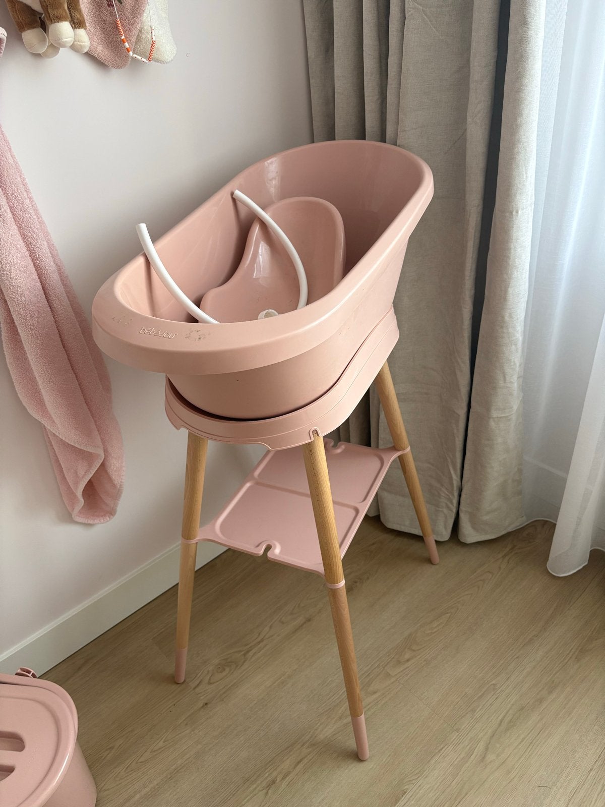 Bébé-jou Badje met standaard en luieremmer, Ophalen, Gebruikt, Badje, Bébé-jou