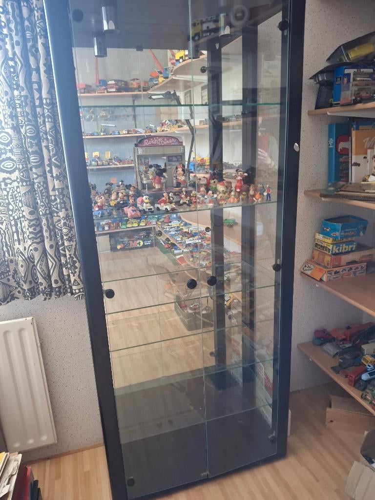 vitrinekast, Ophalen, 50 tot 100 cm, Glas, 150 tot 200 cm