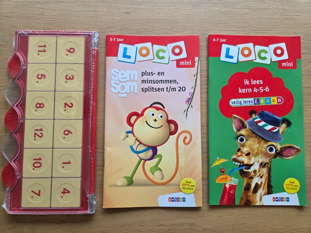 Nieuw: Loco Mini: Doosje, boekje Rekenen en Lezen (5-7 jaar), Ophalen of Verzenden, Nieuw, Taal en Lezen