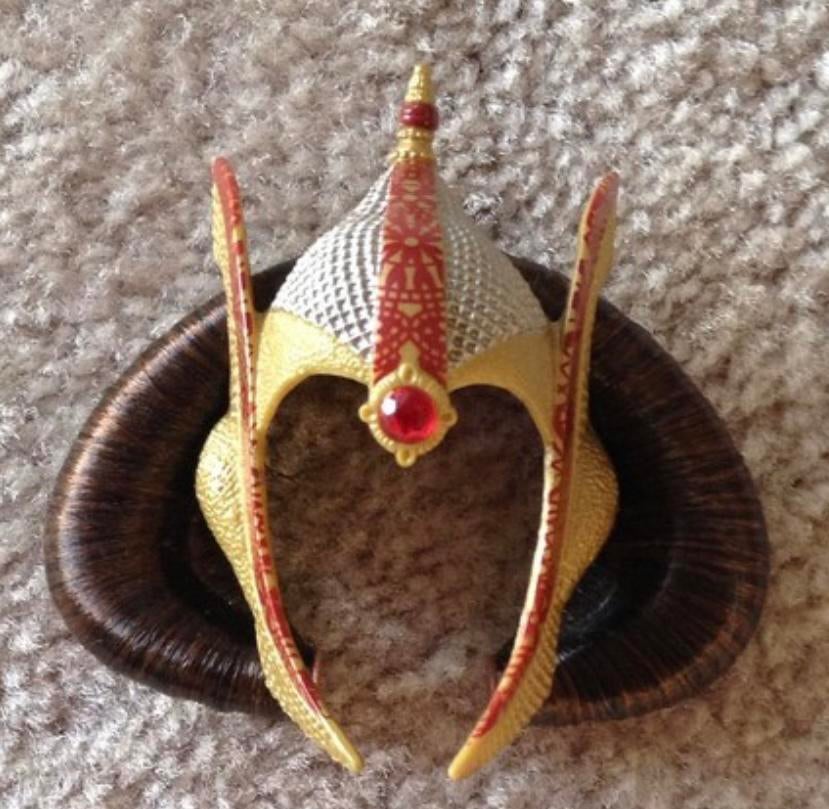 OP ZOEK: cosplay queen amidala padme masker headpiece, Ophalen of Verzenden, Zo goed als nieuw