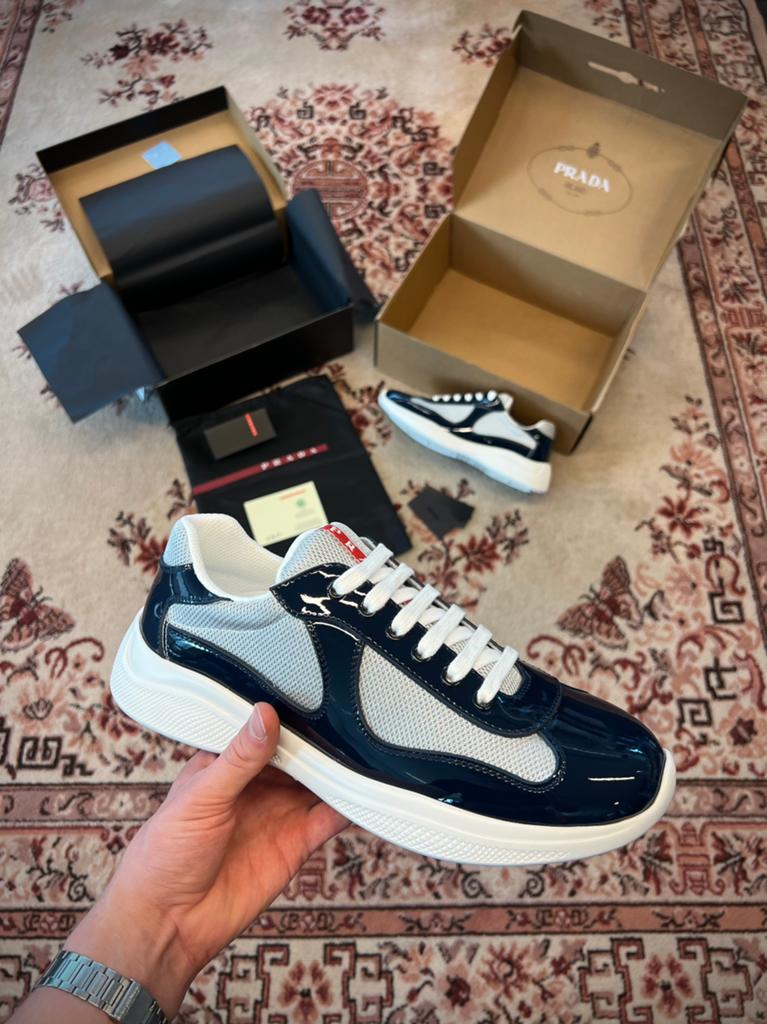 Prada American Cups Donker Blauw Maat 42, Kleding | Heren, Schoenen, Blauw, Nieuw, Ophalen of Verzenden, Sneakers of Gympen