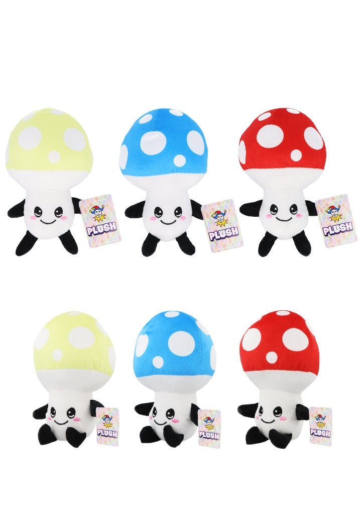 PARTIJ PADDENSTOEL KNUFFELS 18CM IN 3 KLEUREN, ., Nieuw, Ophalen of Verzenden, .