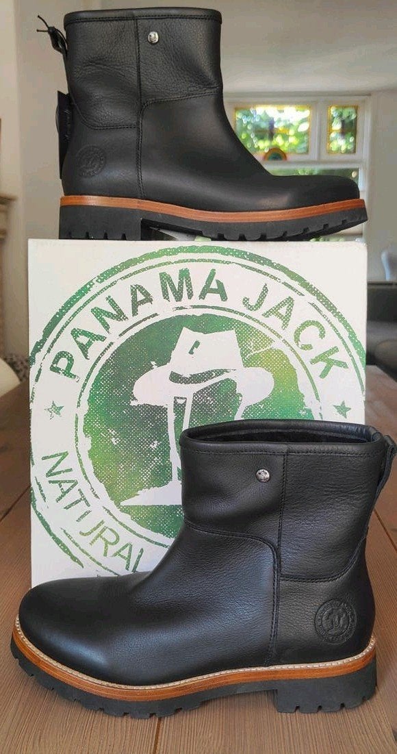 Nieuwe Panama Jack Grace Laarzen half hoog met bont, Hoge laarzen, Zwart, Nieuw, Ophalen of Verzenden