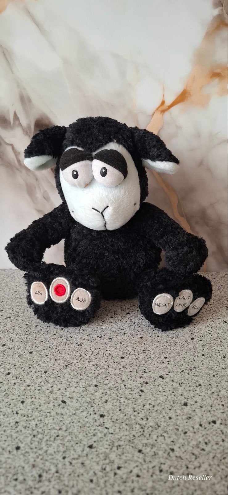McDonald's radio Schaap Knuffel - Zwart met Geluid (2004), Met geluid, Overige karakters, Overige typen, Zwart