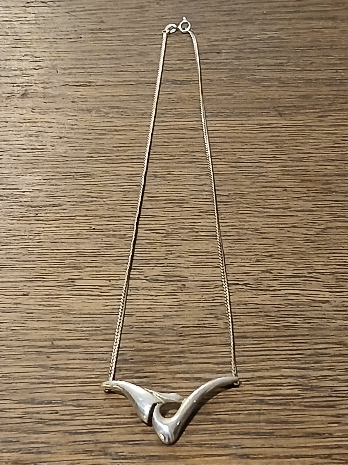 ZILVEREN (925)KETTING..JENS J.AAGAARD. I.Z.G.S, Ophalen of Verzenden, Zilver, Zilver, Met hanger