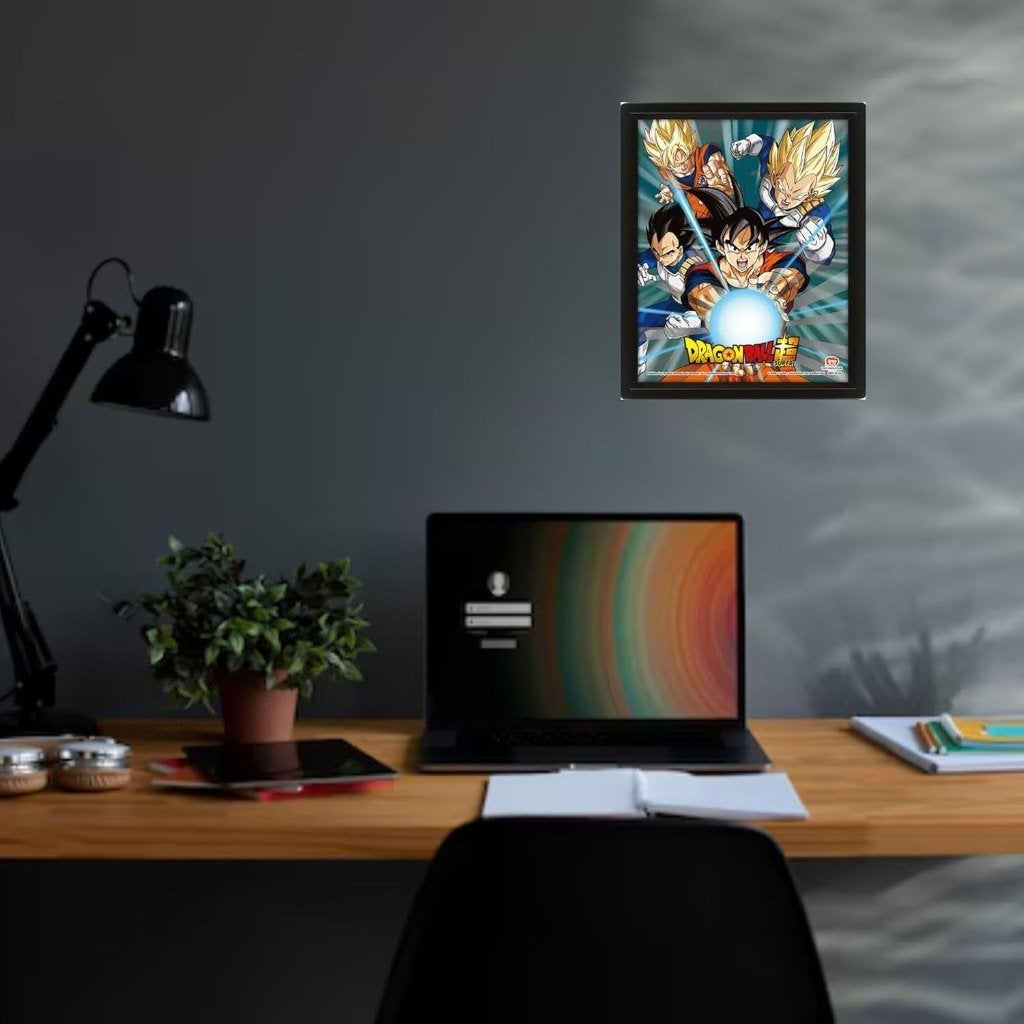 Partij Dragonball Z 3-D afbeelding in lijst, NHP International, Overige merken, Overige kleuren, Ophalen of Verzenden