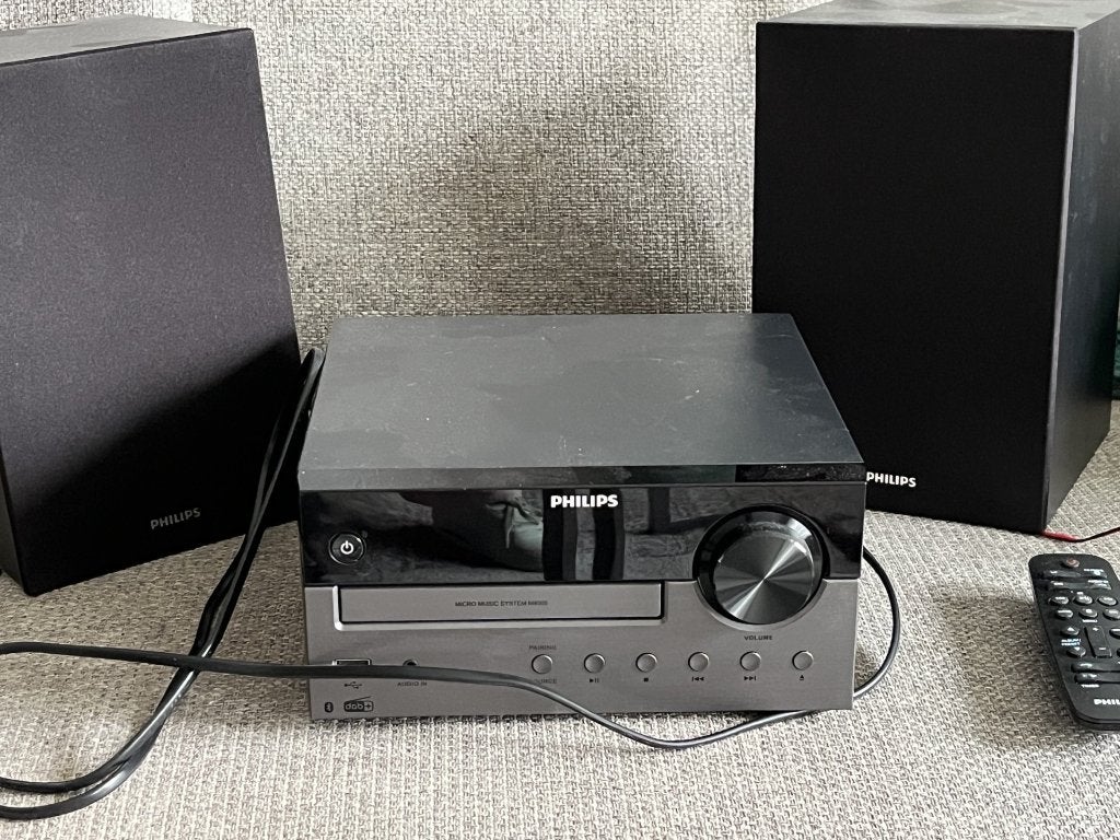 Philips micro muziekinstallatie met boxen, Ophalen, Zo goed als nieuw, 60 tot 120 watt, Overige merken