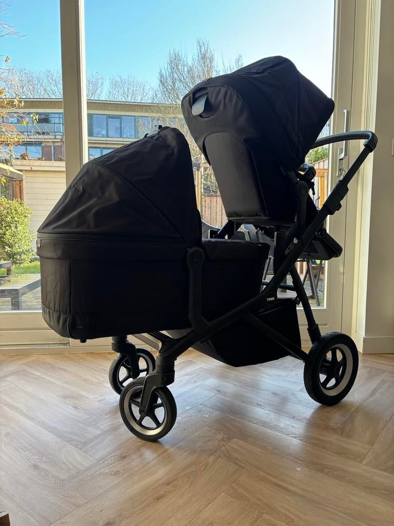 Thule Sleek kinderwagen complete set, Gebruikt, Duowagen, Combiwagen, Ophalen