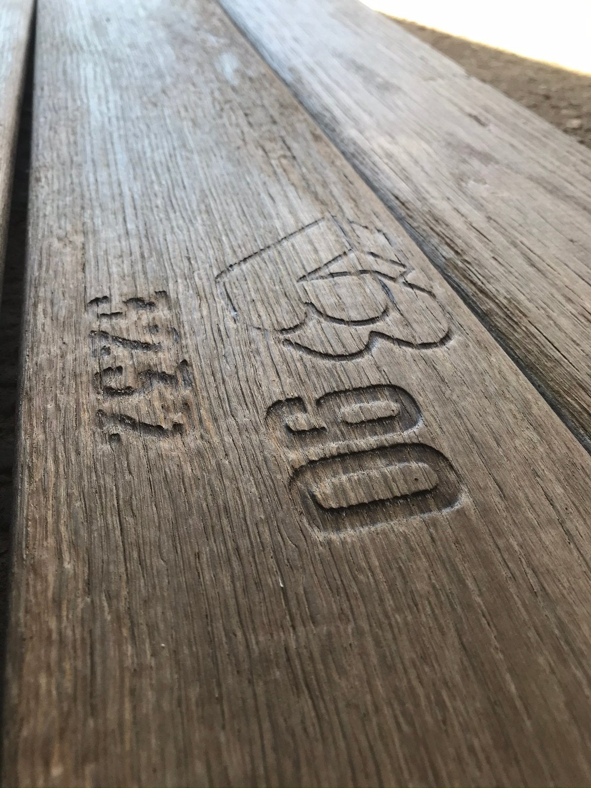 Oude eiken planken met afgeronde kanten, Ophalen, Zo goed als nieuw, 250 cm of meer, Planken