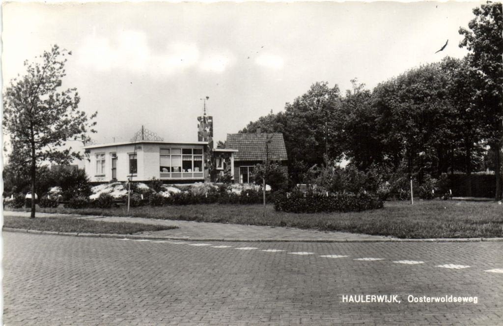 Haulerwijk, Oosterwoldseweg - ongelopen, Verzamelen, Verzenden, 1960 tot 1980, Ongelopen, Friesland