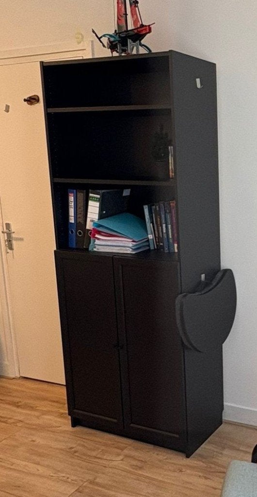 Ikea BILLY / OXBERG, Ophalen, 200 cm of meer, Eikenhout, 50 tot 100 cm