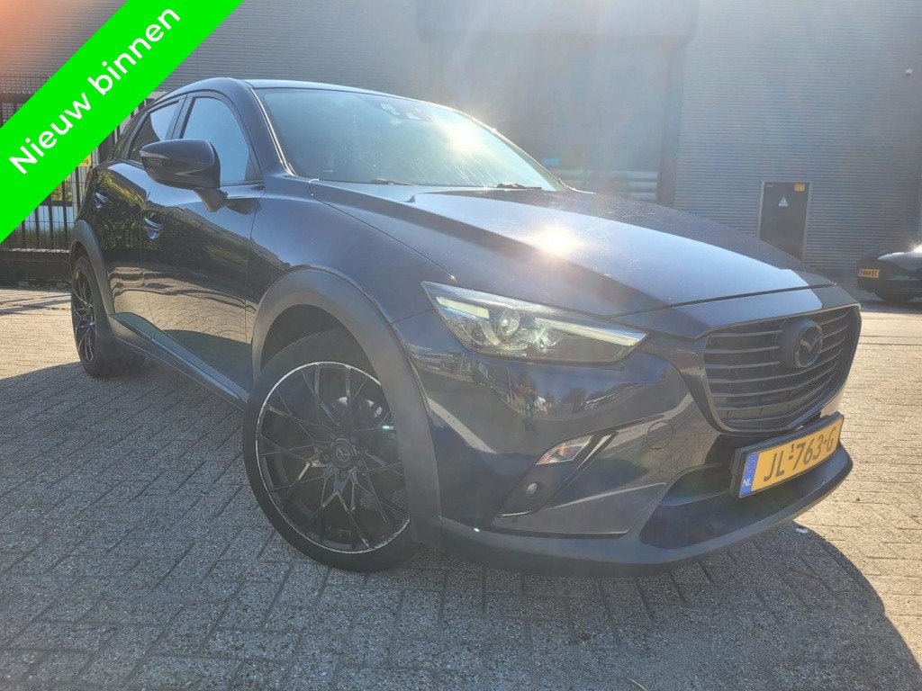 Mazda CX-3 1.5 SAD105 SL GT Clima Leer Bluetooth 6Bak, Auto's, Mazda, Euro 6, 4 cilinders, Blauw, Automatische klimaatregeling