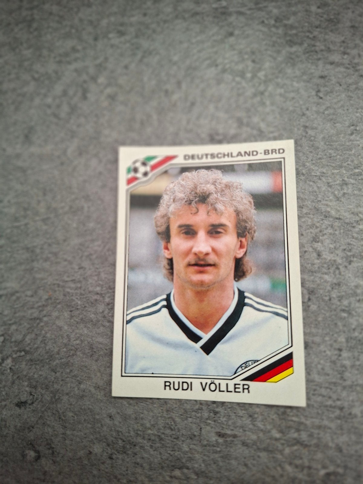 Panini sticker WK 86 Mexico. Rudi Voller Duitsland BRD., Ophalen of Verzenden, Zo goed als nieuw, Sticker