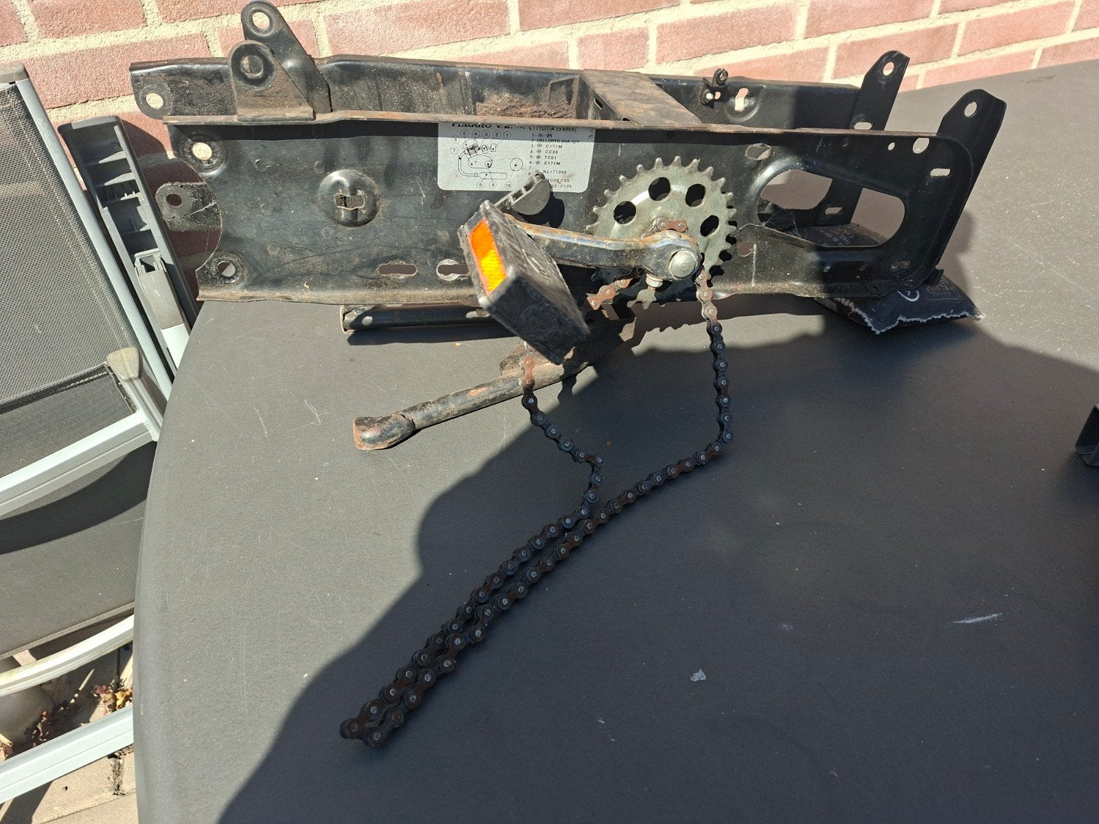 Citta Gilera achterbrug inclusief middenbok, Ophalen of Verzenden, Gebruikt, Overige typen, Gilera