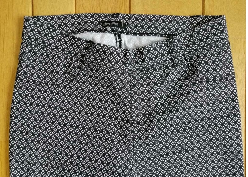 LAURA TORELLI broek zwart wit maat S - nieuw -, Maat 38/40 (M), LAURA TORELLI, Zwart, Nieuw