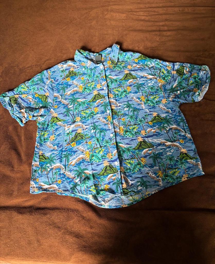 Wild Fable Hawaiiaans overhemd met korte mouwen, Blauw, Ophalen of Verzenden, Zo goed als nieuw, Korte mouw