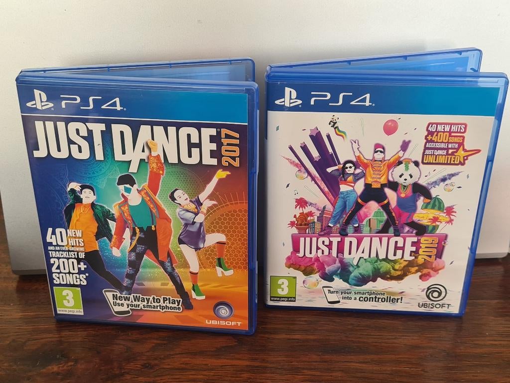 Just Dance 2017 en 2019 PS4, Muziek, Ophalen of Verzenden, Zo goed als nieuw, 3 spelers of meer