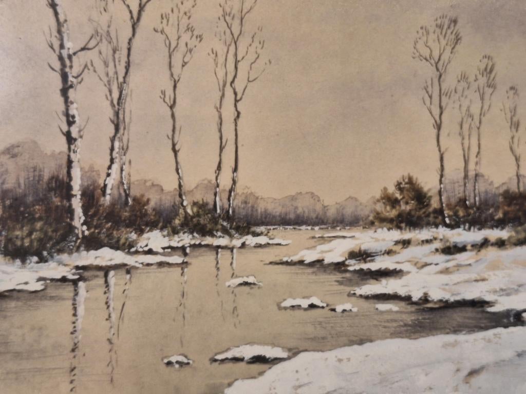 Schilderij Winterlandschap van Louis W v Soest, Antiek en Kunst, Ophalen of Verzenden