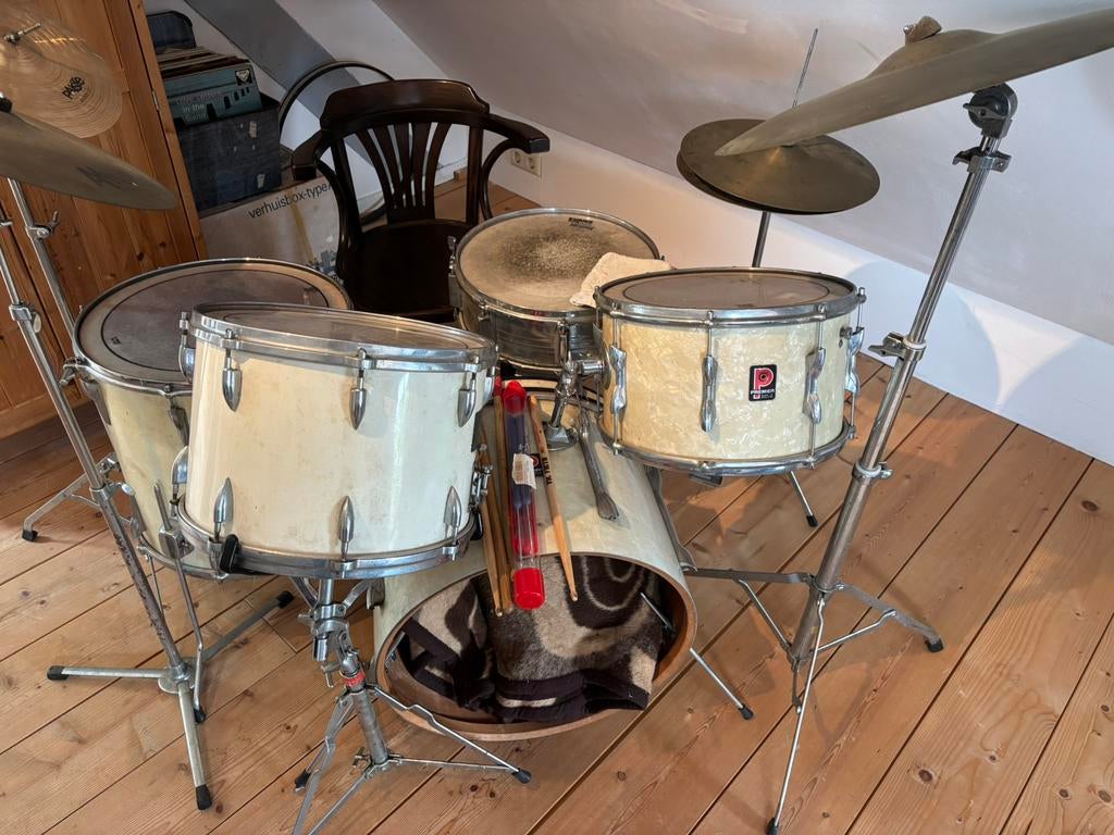 Premier drumset met Yamaha snare en Zildjin, Paiste bekkens, Muziek en Instrumenten, Drumstellen en Slagwerk, Ophalen, Gebruikt