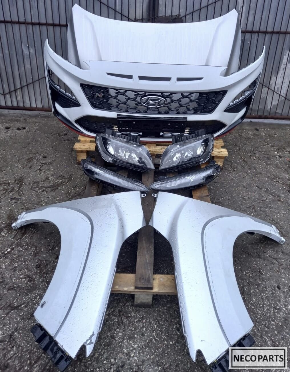 HYUNDAI KONA VOORKOP BUMPER ALLE ONDERDELEN LEVERBAAR !!!, Gebruikt, -, Ophalen of Verzenden, Achter