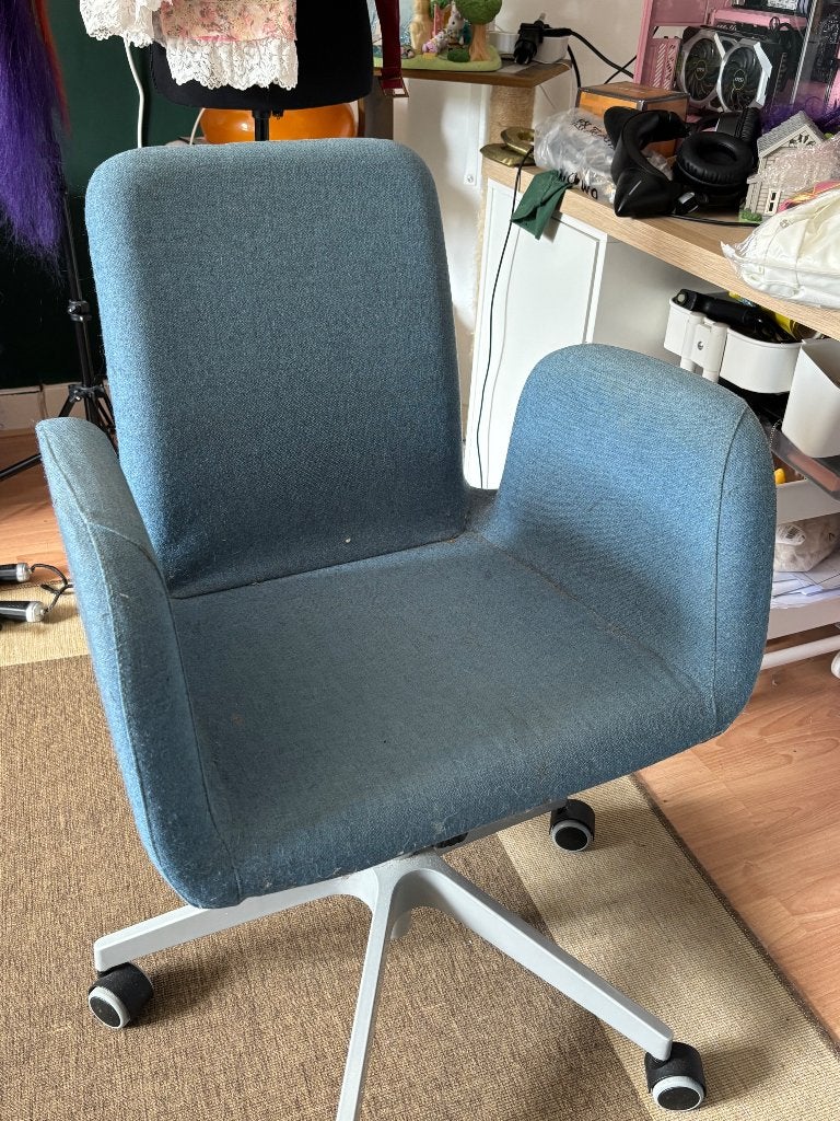 Bureaustoel gratis, Ophalen, Gebruikt, Blauw, Bureaustoel