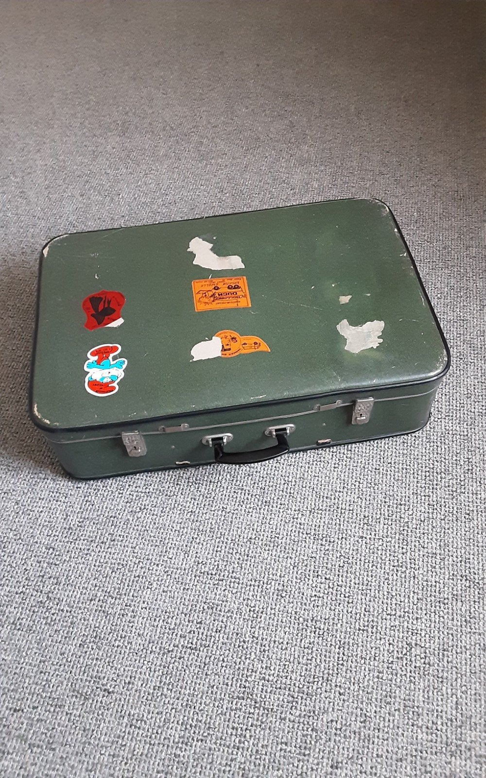 Vintage koffer  groen 70 cm breed, Sieraden, Tassen en Uiterlijk, Horloges | Heren, Ophalen of Verzenden