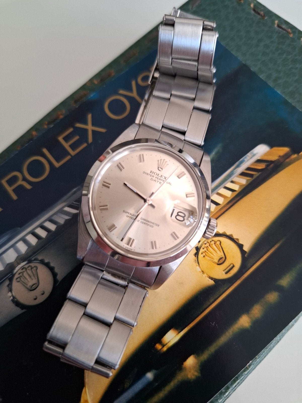 Rolex date 1500, Ophalen of Verzenden, Zo goed als nieuw, Staal, Rolex