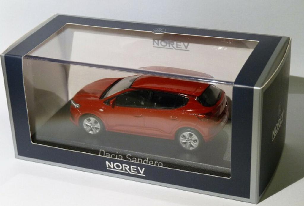 DACIA SANDERO 2021 FUSION ROOD SCHAAL 1/43 NOREV ref. 509021, Verzenden, Nieuw, Auto, Norev