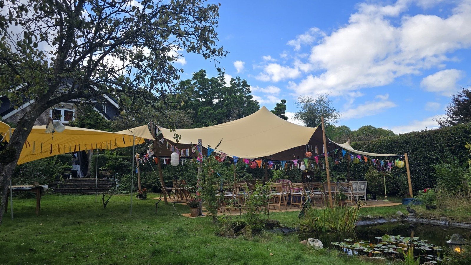 Stretchtent te huur: diverse maten voor elk feest!, Ophalen of Verzenden, Gebruikt