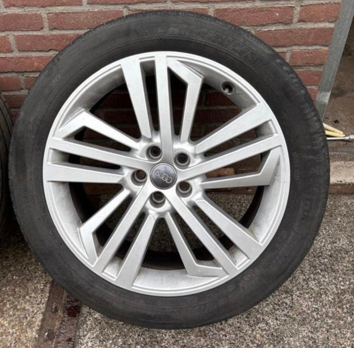 Originele Audi Q5 20 inch velgen ,Michelin Latitude Sport 3, Gebruikt, 255 mm, Banden en Velgen, Ophalen of Verzenden