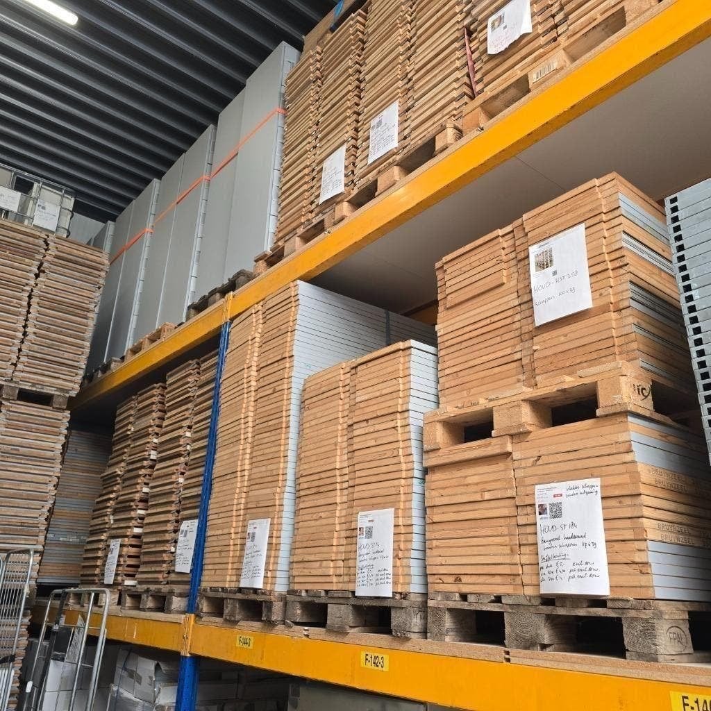 massieve houten schappen voor stelling / magazijnstelling, Ophalen, Gebruikt, Minder dan 25 mm, Plank
