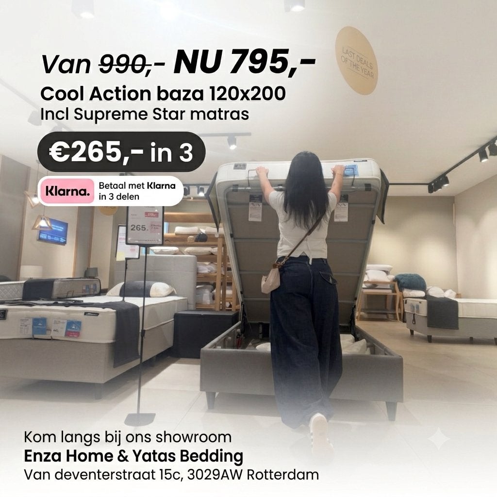 Cool Action Baza Boxspring 120x200 met Supreme Star matras, Huis en Inrichting, Ophalen, Nieuw, Twijfelaar, 120 cm