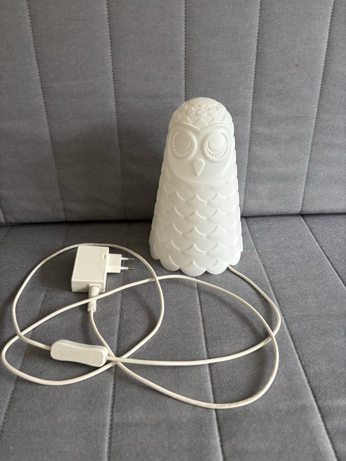 IKEA Solbo Uil Lamp - Nachtlampje Kinderkamer, Wit, Kunststof, IKEA, Zo goed als nieuw