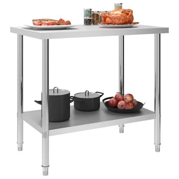 Keukenwerktafel 100x60x85 cm roestvrij staal nieuw in doos, ., Nieuw, Ophalen of Verzenden, .