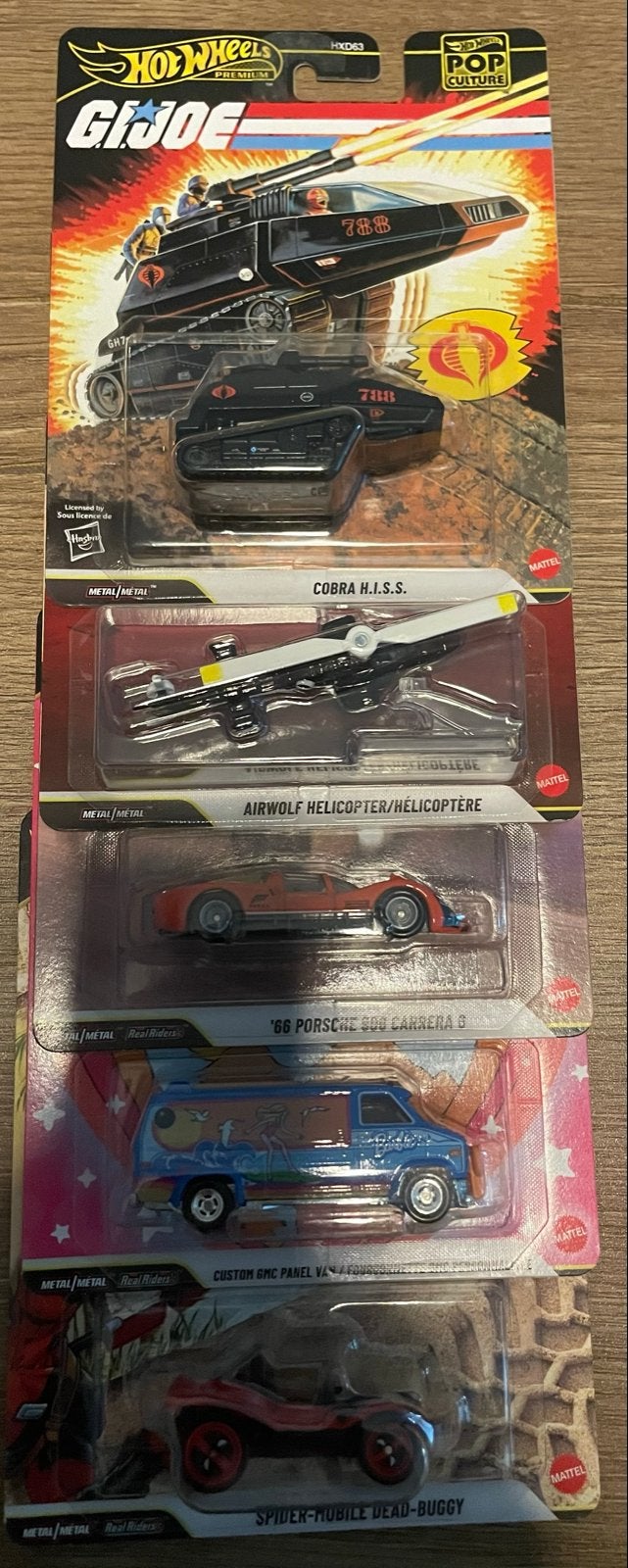 Hot Wheels Premium Pop Culture Set (5 stuks), Ophalen of Verzenden, Nieuw, Auto