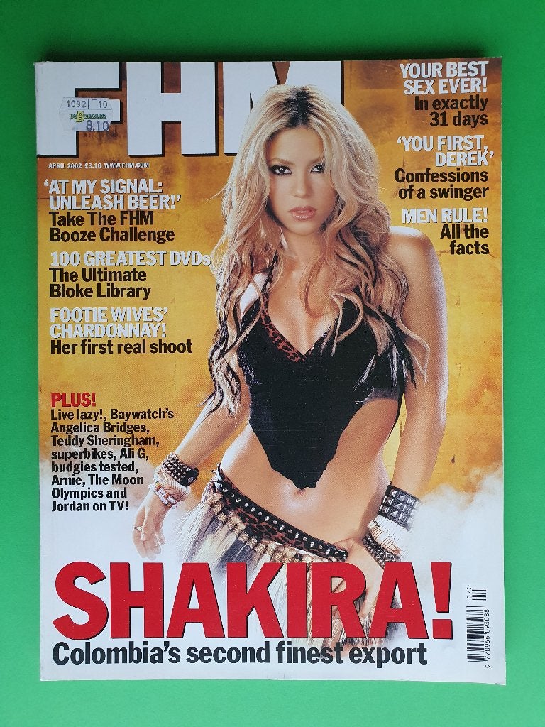 FHM magazines muziek cover Shakira, Artiest, Diverse auteurs, Ophalen of Verzenden, Zo goed als nieuw