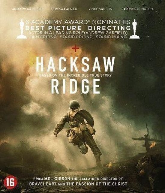 Hacksaw Ridge (2016) DVD Andrew Garfield CLASSIC, Verenigde Staten, Alle leeftijden, Nederlands, Ophalen of Verzenden