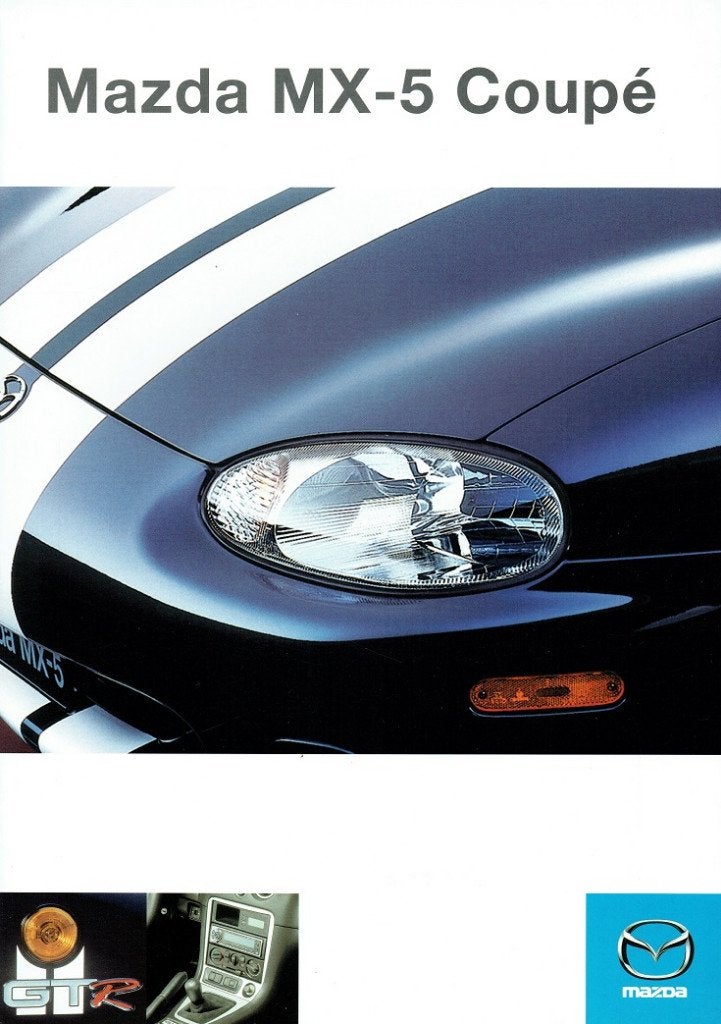 Folder Mazda MX-5 Coupé (Zwitserse uitgave - 2000), Boeken, Auto's | Folders en Tijdschriften, Verzenden, Zo goed als nieuw, Mazda
