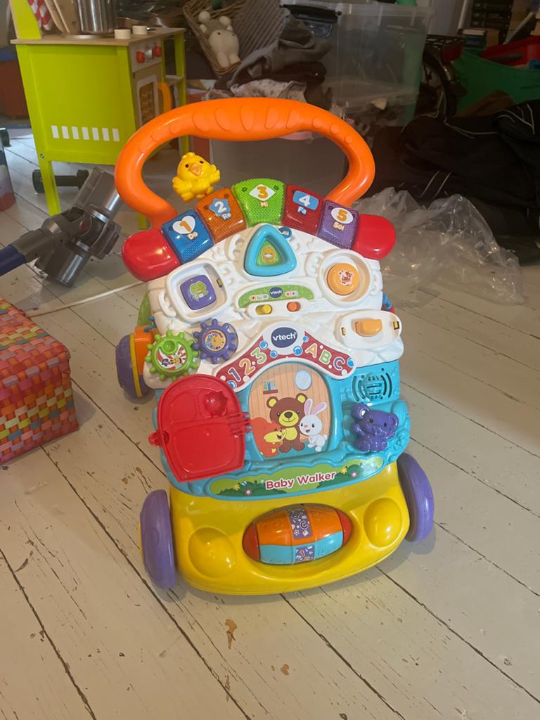 VTech Baby Walker - Interactieve Loopwagen met Geluid, Kinderen en Baby's, Speelgoed | Vtech, Ophalen, Zo goed als nieuw, 6 maanden tot 2 jaar