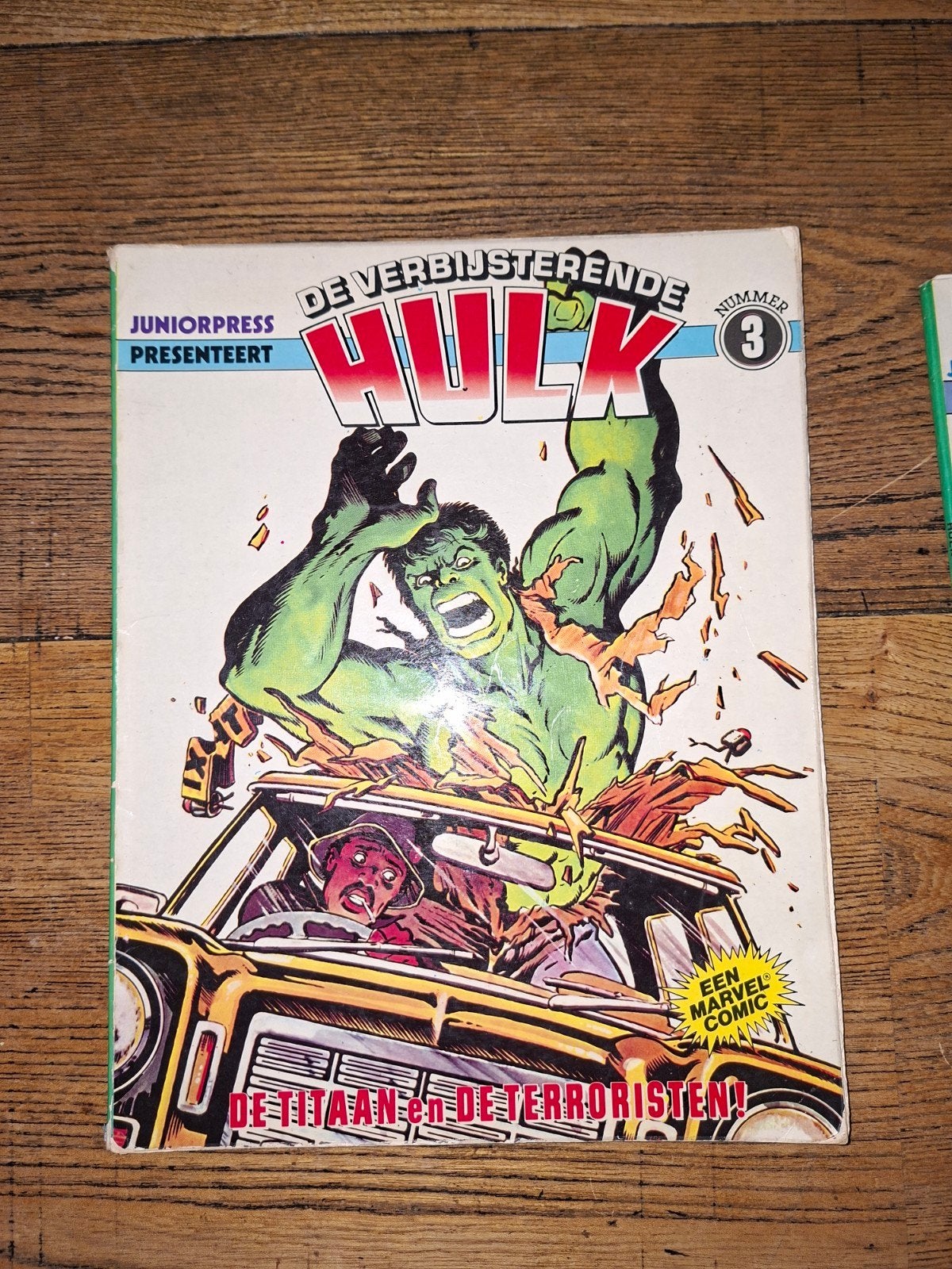 Set van 3 Vintage Hulk Stripalbums - Juniorpress, Complete serie of reeks, Ophalen of Verzenden, Gelezen