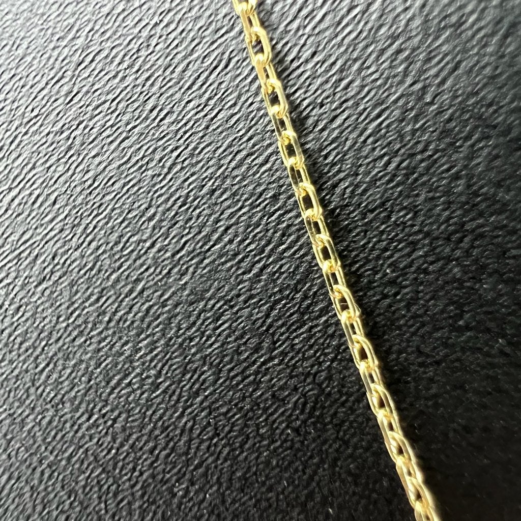 Gouden Ketting | 14k | 2,34g | engel | 47cm | 416846, Met hanger, Gebruikt, Ophalen of Verzenden, Goud