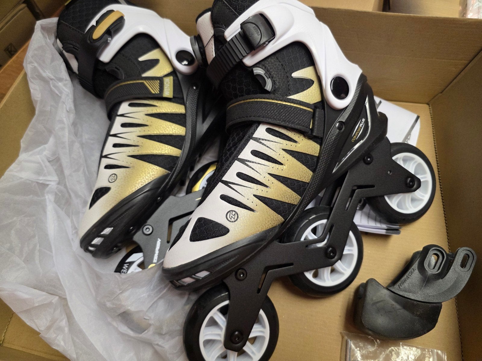 Skeelers Tempish Wenox Top Lady Gold Fitness Skates Maat 42, Overige merken, Nieuw, Ophalen of Verzenden, Inline skates 4 wielen