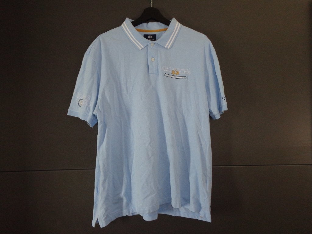 Lichtblauwe polo van La Martina maat XXL, Ophalen of Verzenden, Zo goed als nieuw, Overige maten, Blauw