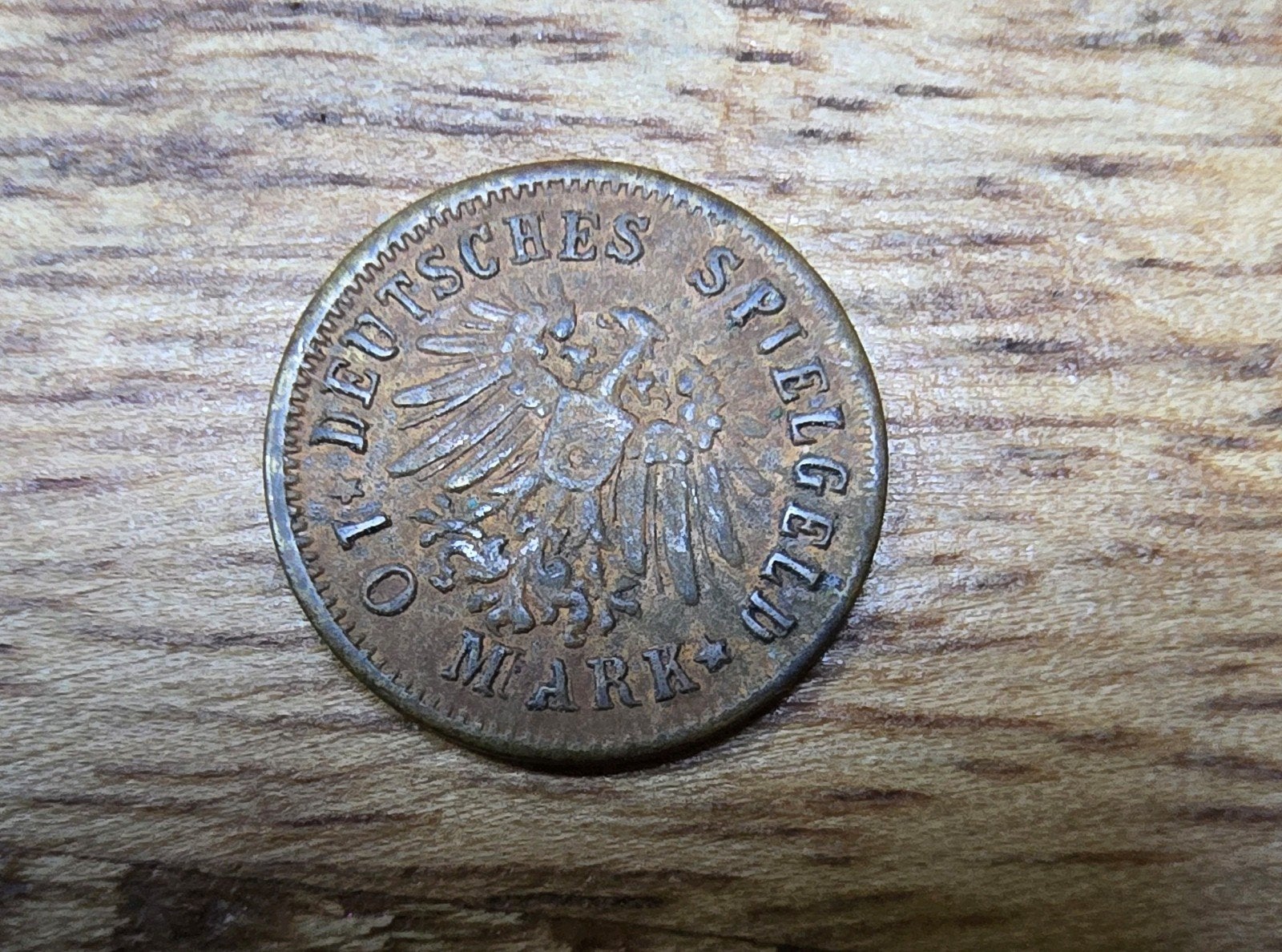 jeton: 10 mark Wilhelm II, Ophalen of Verzenden, Duitsland, Losse munt
