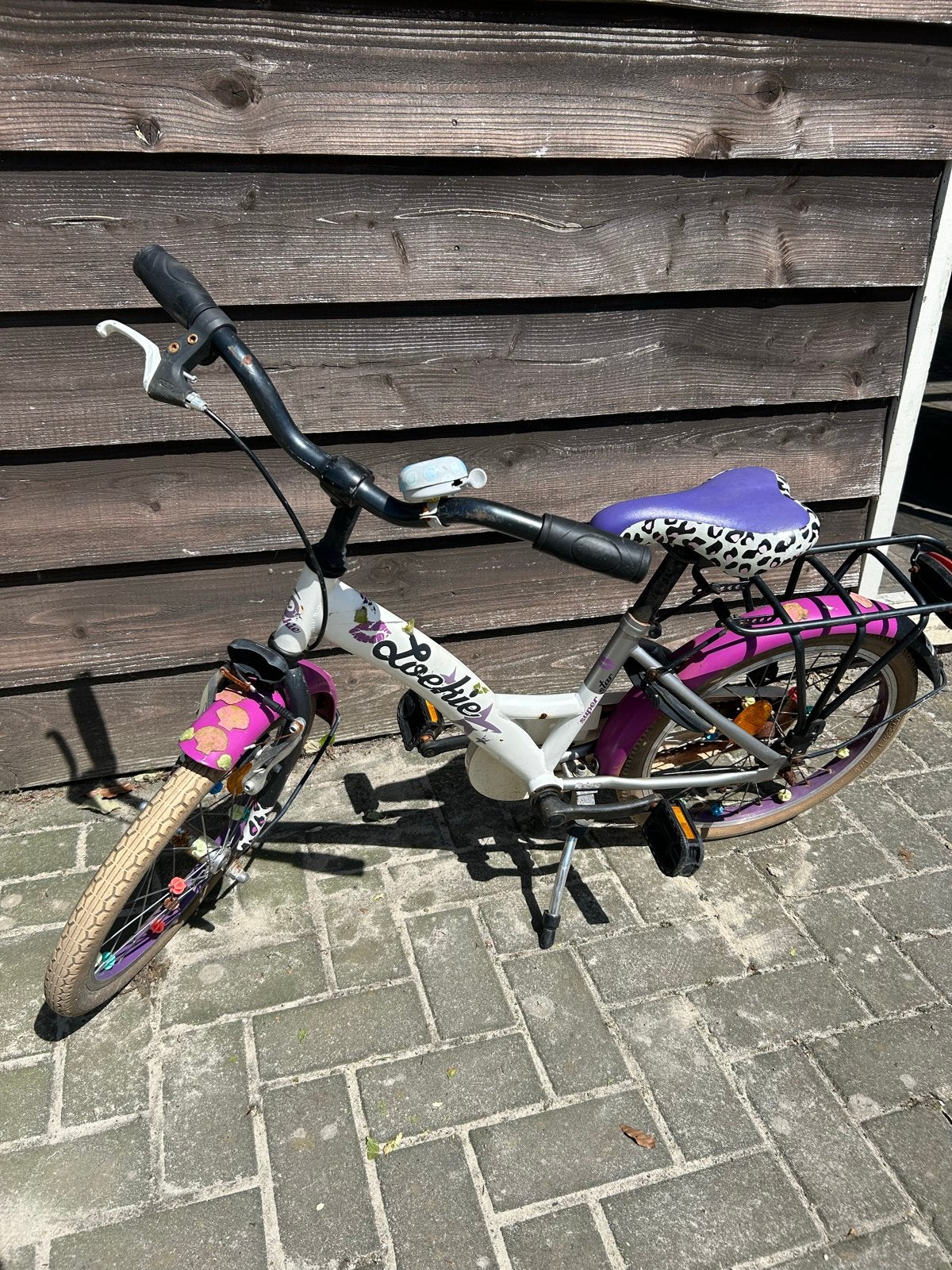 Loekie kinderfiets, Ophalen, Gebruikt, Velgrem, 16 tot 20 inch