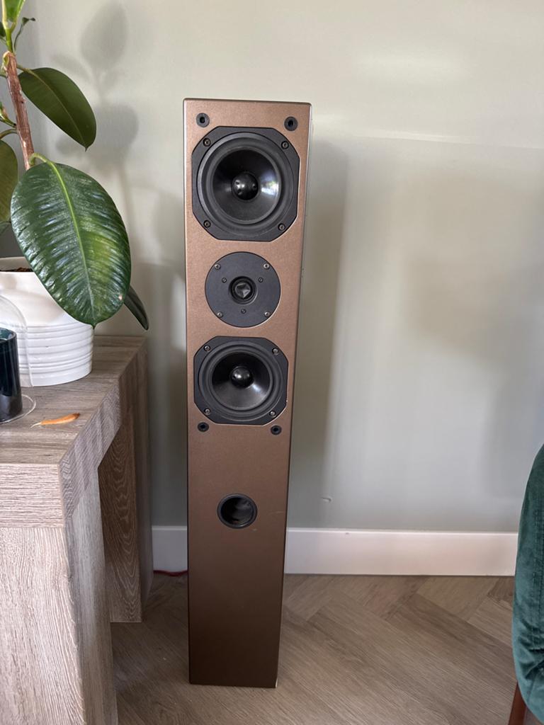 2 speakertorens met 2x Audax HM130G0 & 1x Vifa HT275D/2, Overige merken, Ophalen of Verzenden, Zo goed als nieuw, 120 watt of meer