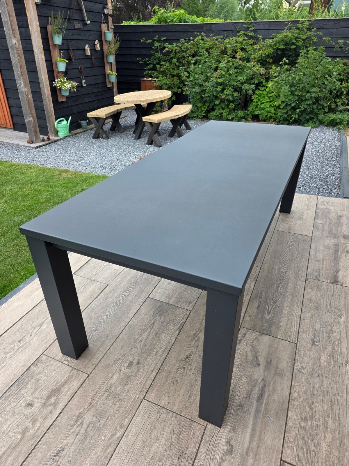 Bellagio Lagunda tuintafel aluminium 230x90x75, Ophalen, Gebruikt, Rechthoekig, Aluminium