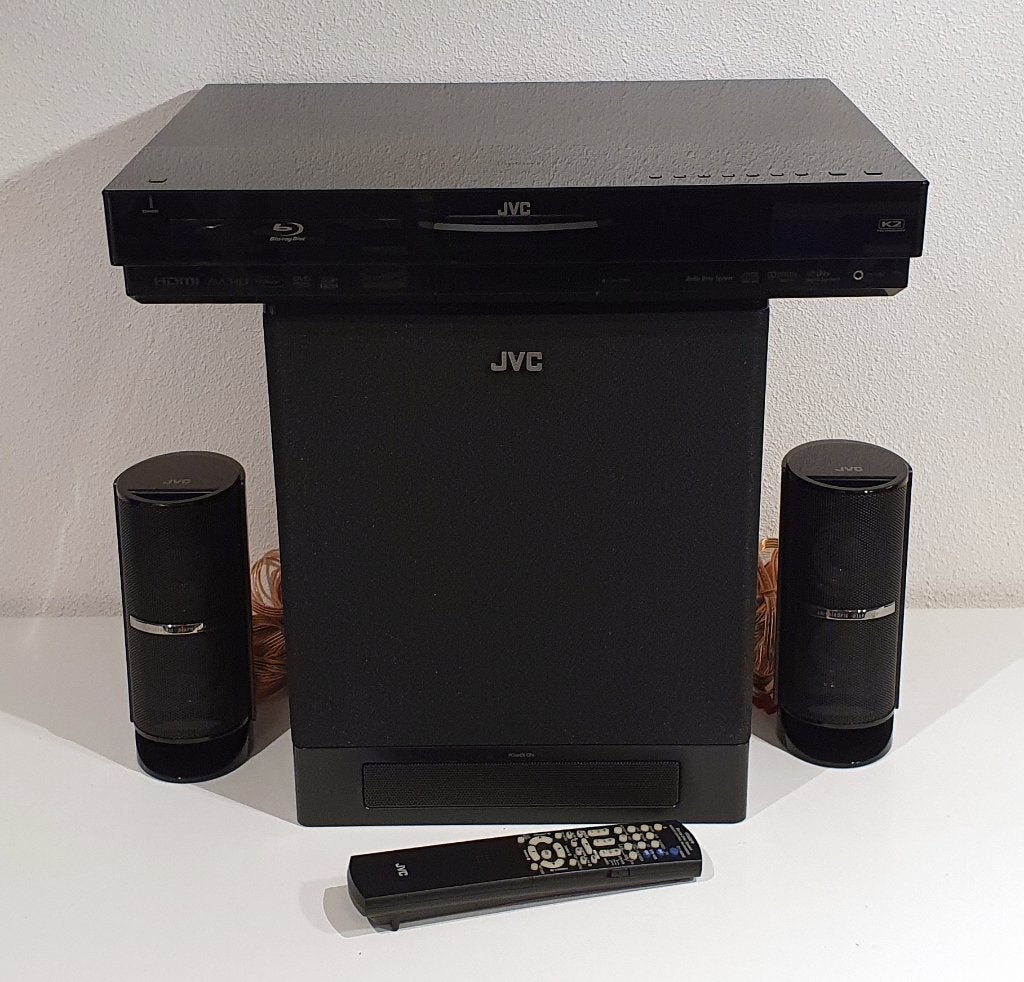 Home Cinema Systeem JVC NX-BD3 2.1 - Blu-ray, HDMI, Audio, Tv en Foto, JVC, 2.1-systeem, Blu-ray-speler, 70 watt of meer